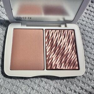 Cover FX Monochromatic Bronzer Duo Suntan Bronze Matte Shimmer! New in box!